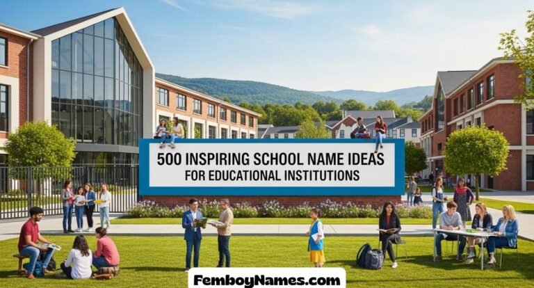 Inspiring School Name Ideas for Educational Institution