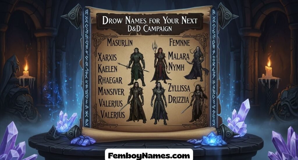 Powerful Drow Names for Your Next D&D Campaign