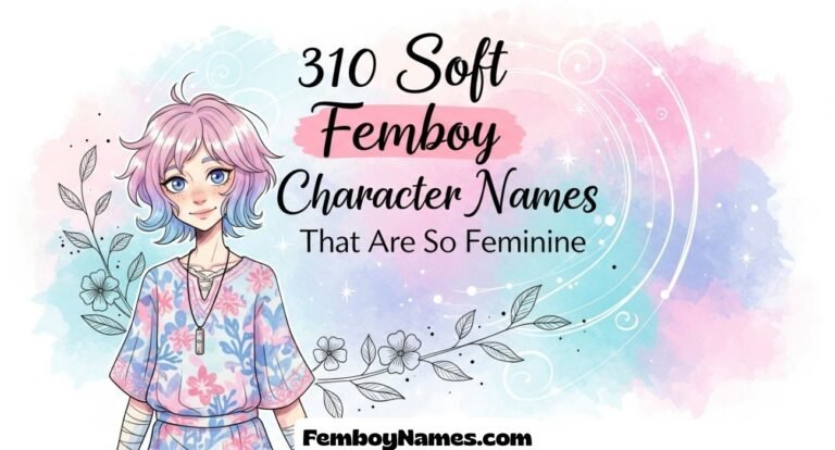 Soft Femboy Character Names That Are So Feminine