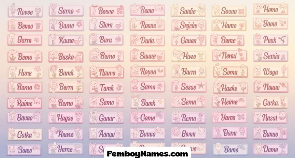 Soft Femboy Character Names That Are So Feminine