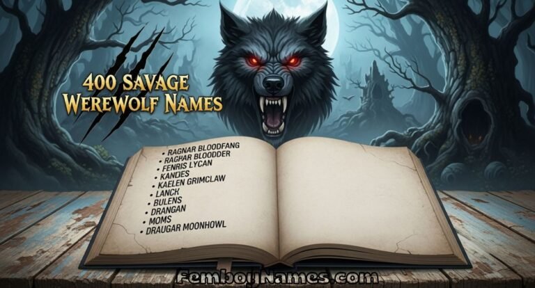 Savage Werewolf Names
